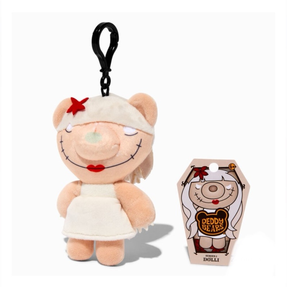 Deddy Bears® Series 2 5"' Plush Bag Clip - Dolli